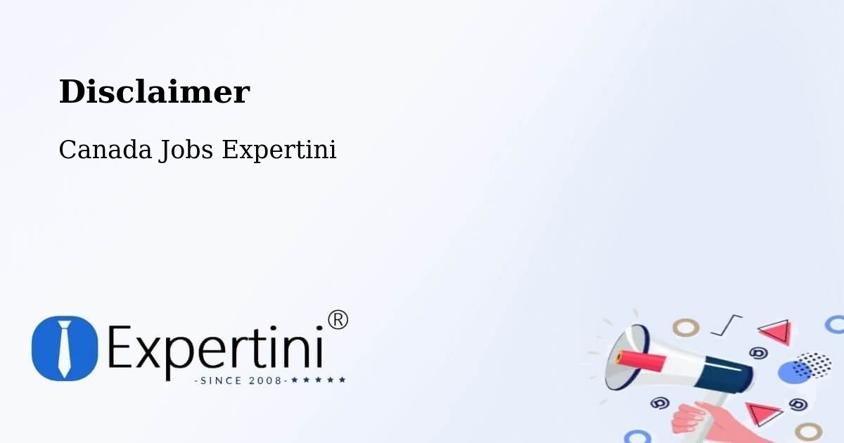 Disclaimer – Cornwall - Canada Jobs Expertini